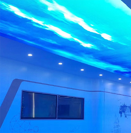 中国航发涡轮院研发总部展厅透明天幕屏项目